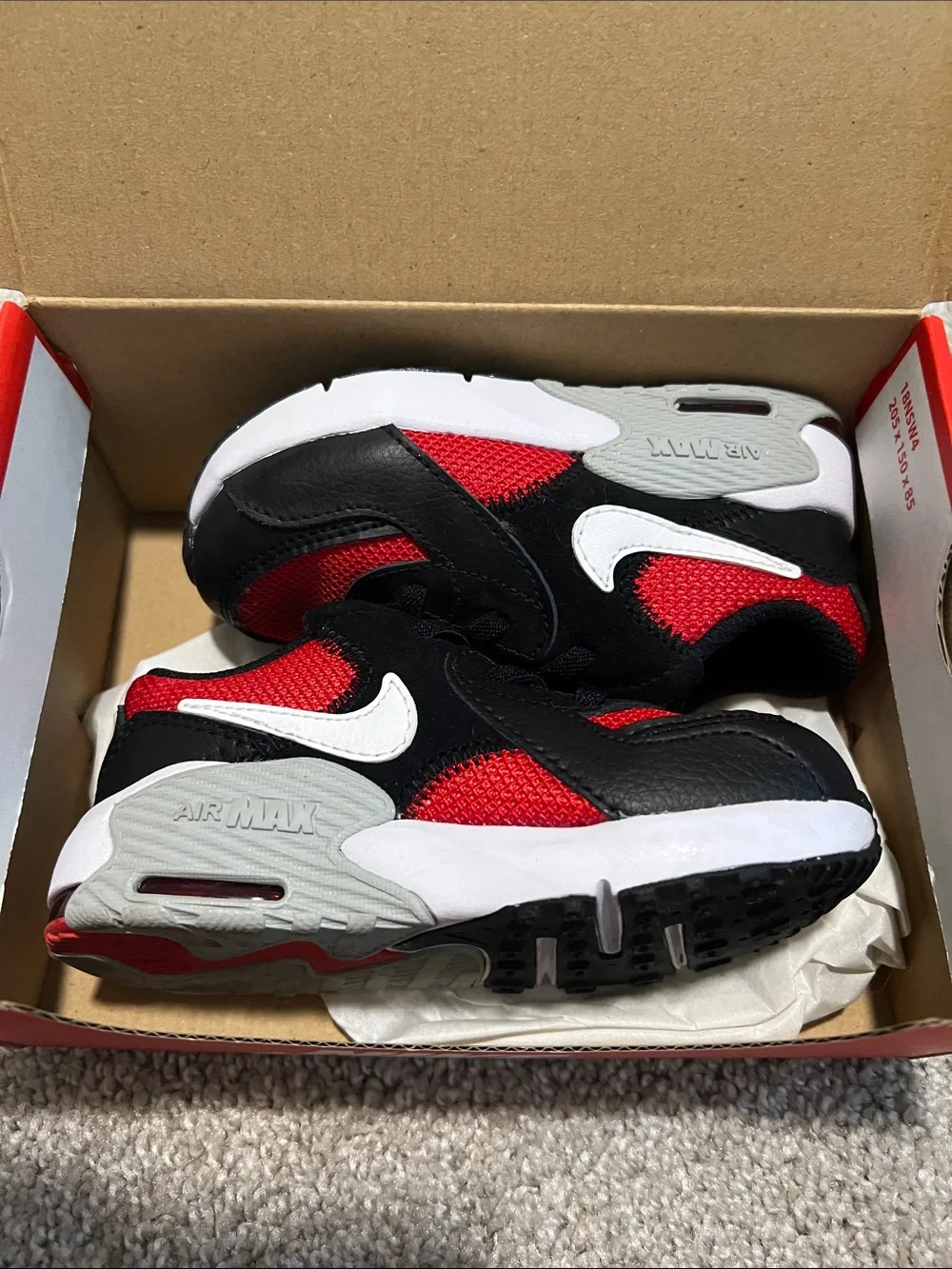 Nike Kids Air Sport Sneakers - Black & Red